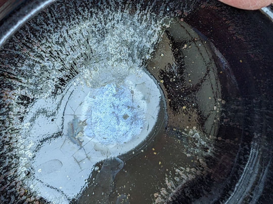 ♦茶道具 窯変天目 虹彩 抹茶碗 作家物 青山作 茶道具 コレクション 骨董品