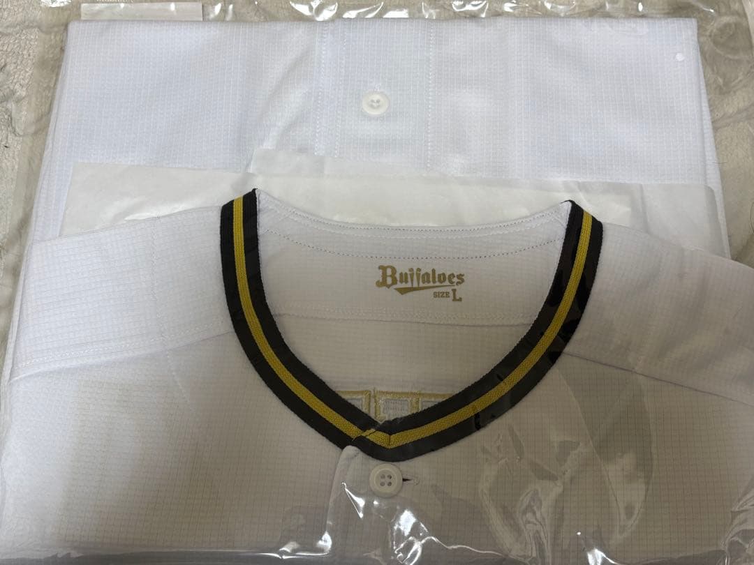 オリックスバファローズ　椋木蓮選手　ホームユニフォーム　Lサイズ⭐︎⭐︎⭐︎