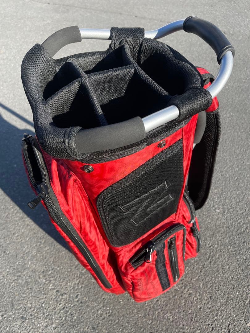 超軽量！New Balance ニューバランス ゴルフ キャディバッグ 赤