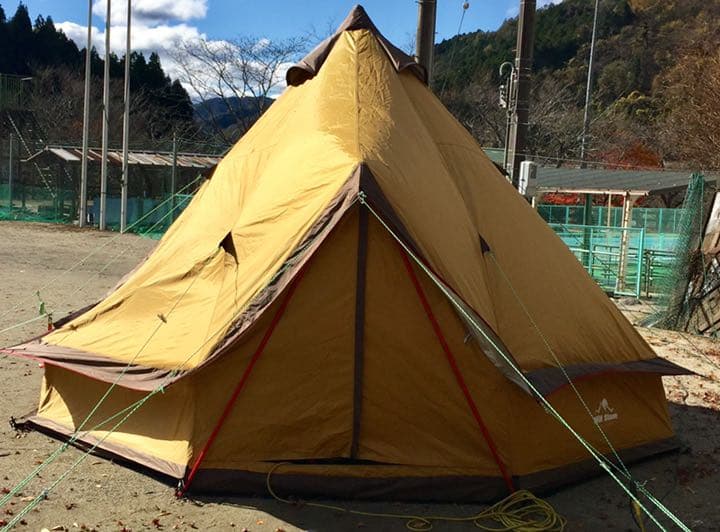 値下げします。　ワンポールテント　4m×4m