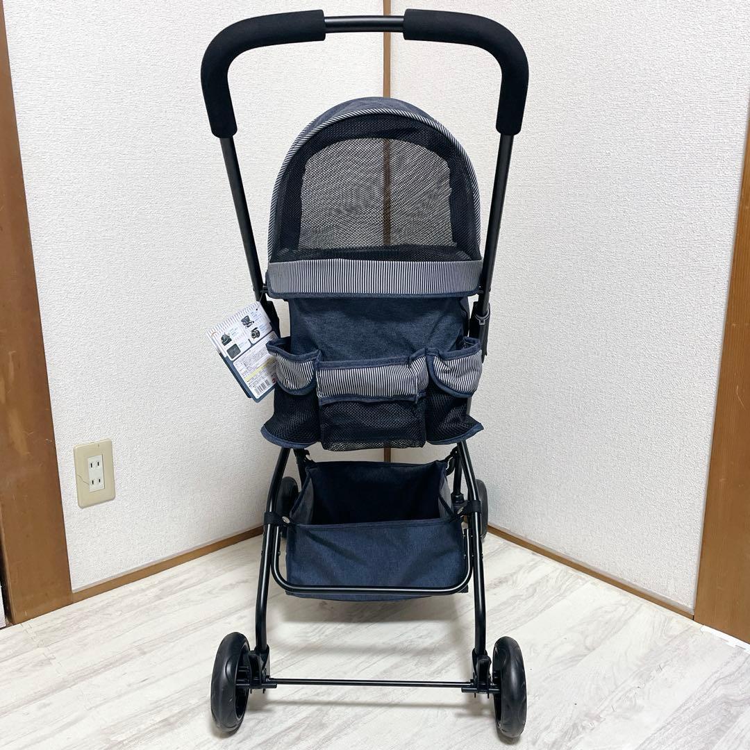 新品 タグ付き GEX わんわんカート スーパーライト 犬用カート デニム柄