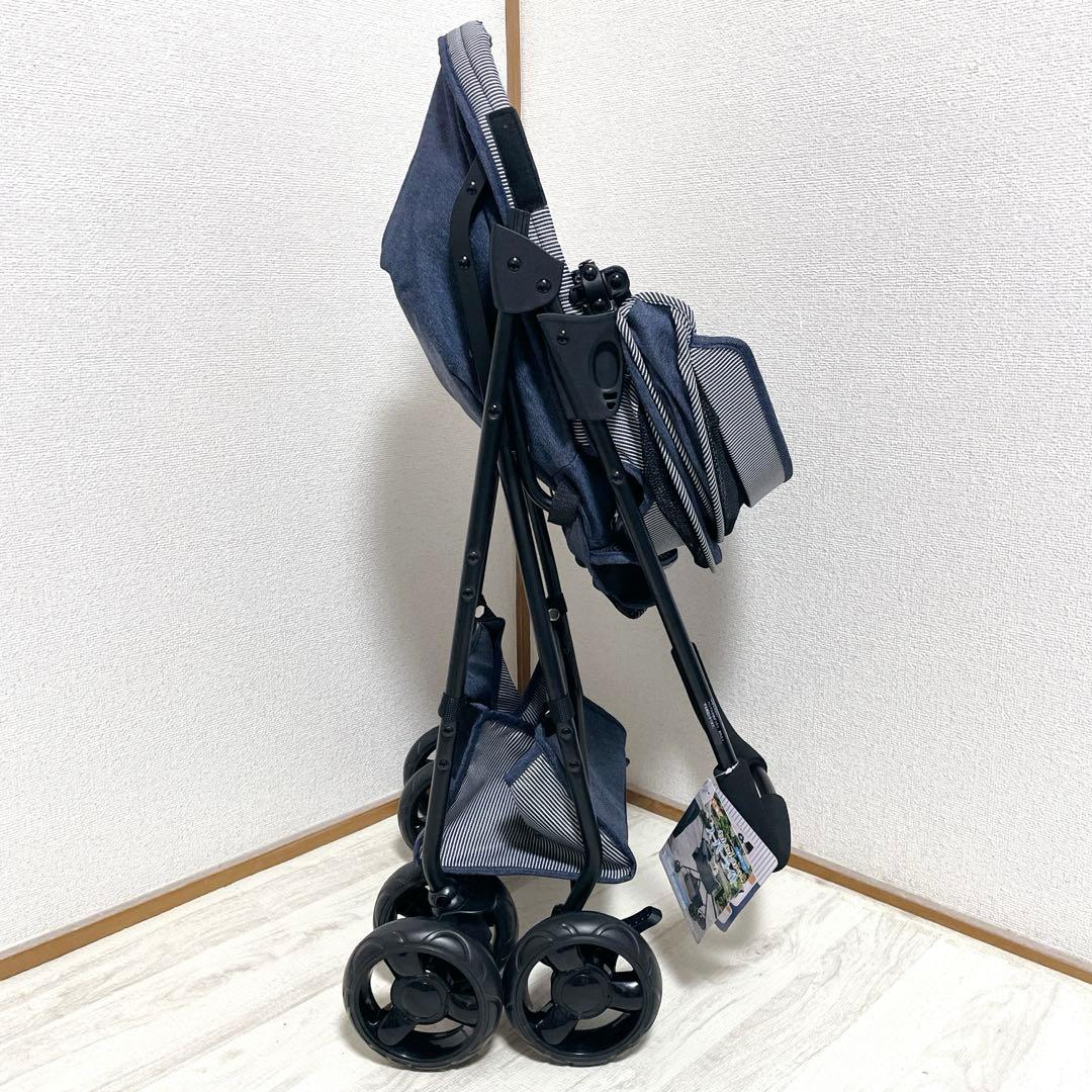 新品 タグ付き GEX わんわんカート スーパーライト 犬用カート デニム柄