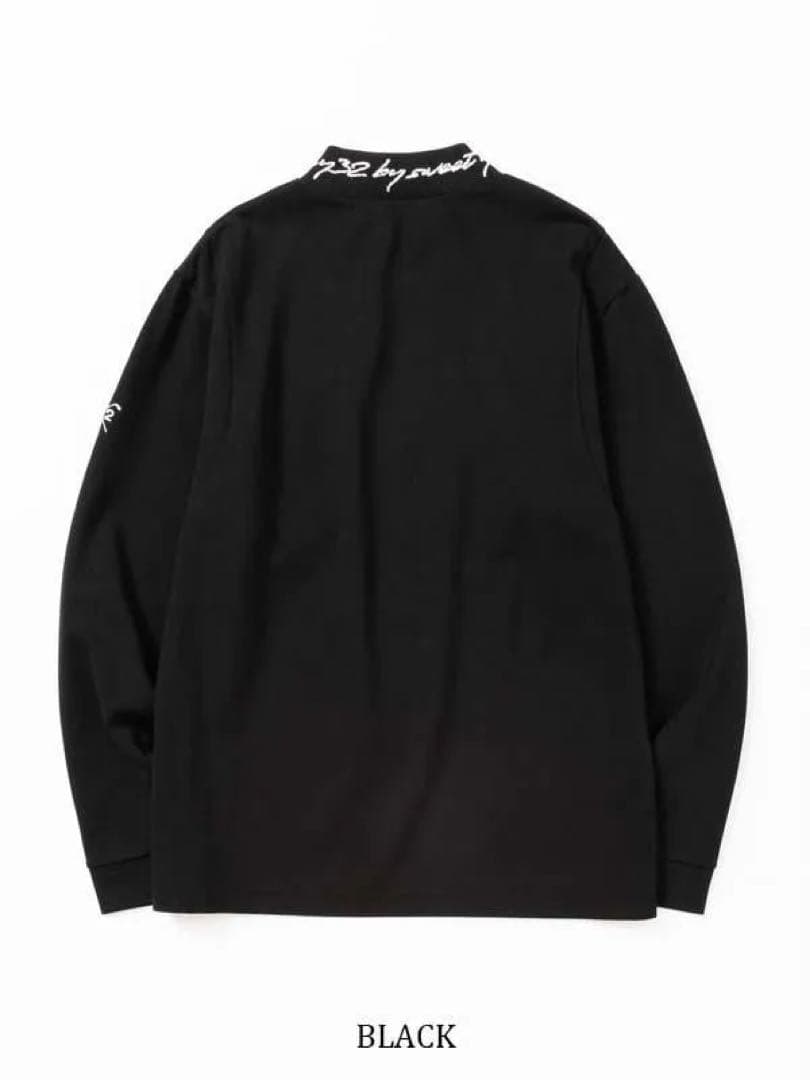 MODAL STRETCH MILANO MOCK NECK ブラック　Lサイズ