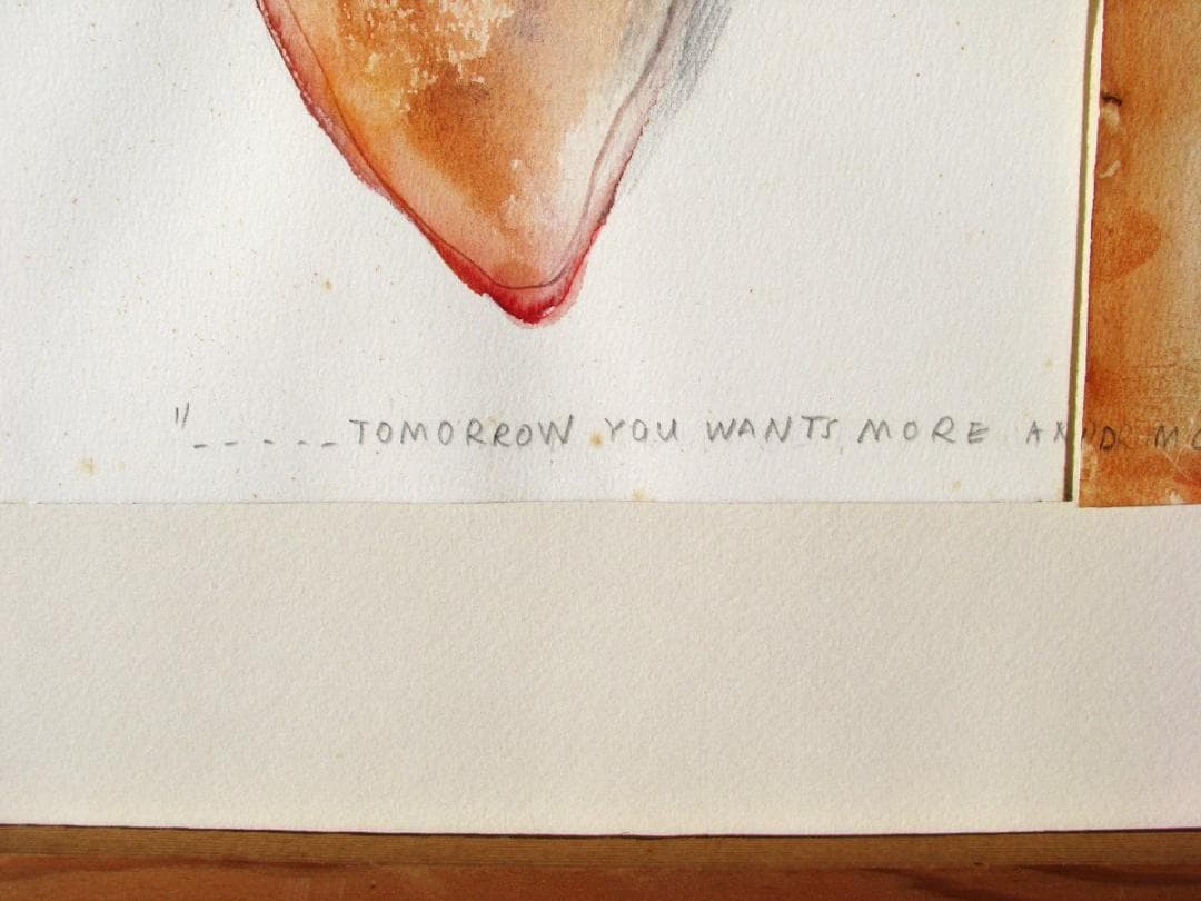 本日限り特価！インドネシア現代美術の代表格,アグス・スワゲ,水彩,超堀出物