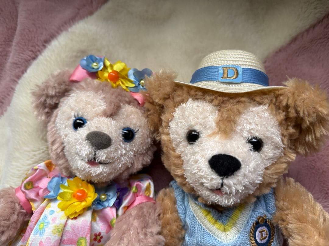 ダッフィー シェリーメイ　ジェラトーニ SSサイズ　ぬいぐるみセット