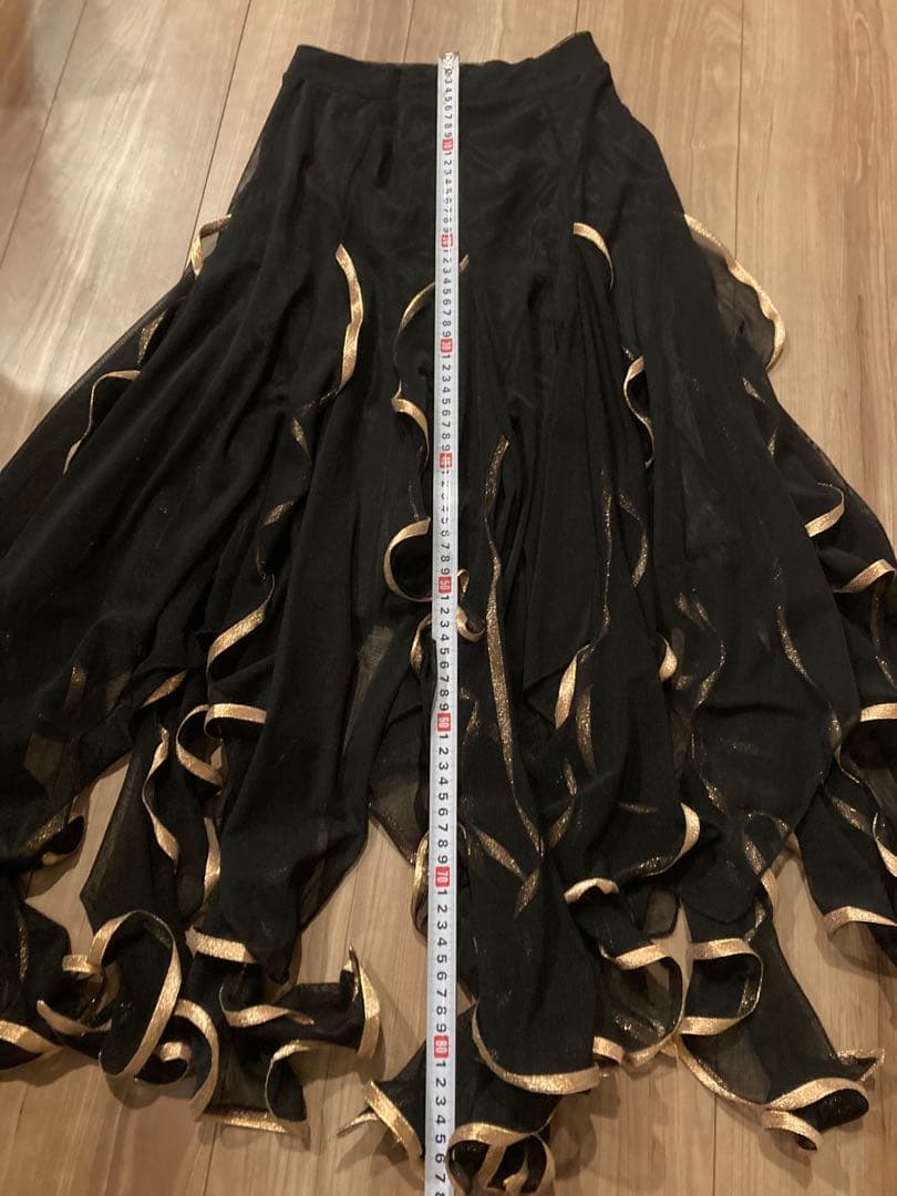 社交ダンス セパレート ドレス ブラック Mサイズ