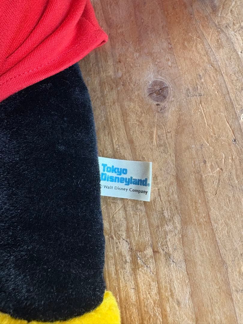 tokyo disney land 公式　ミッキーマウス　ぬいぐるみ　日本製