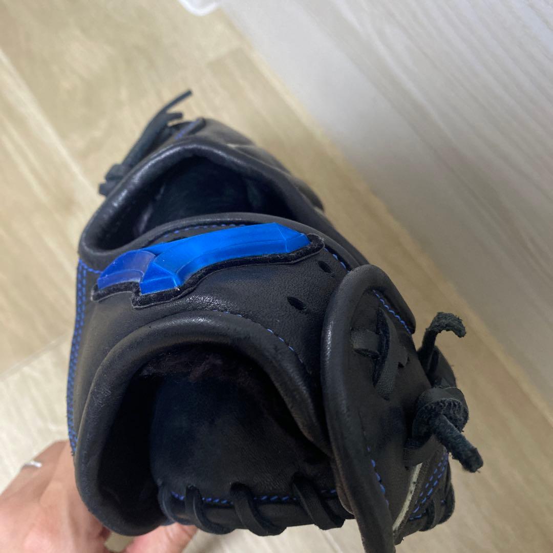 MIZUNO 軟式グローブ ブラック/ブルー