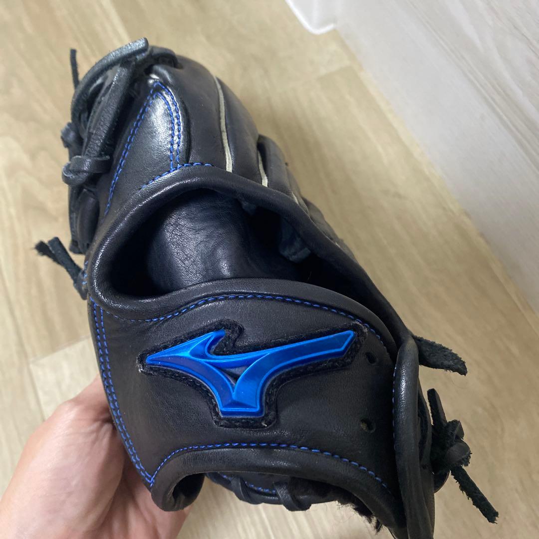 MIZUNO 軟式グローブ ブラック/ブルー
