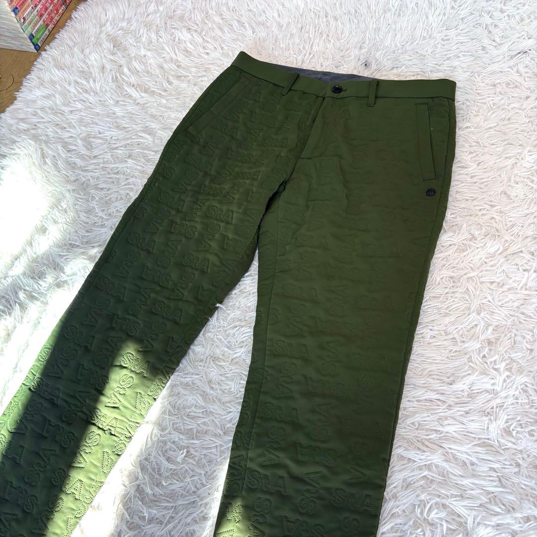 最新作 即完 ST ANDREWS パンツ 蓄熱 中綿 キルティング カーキ