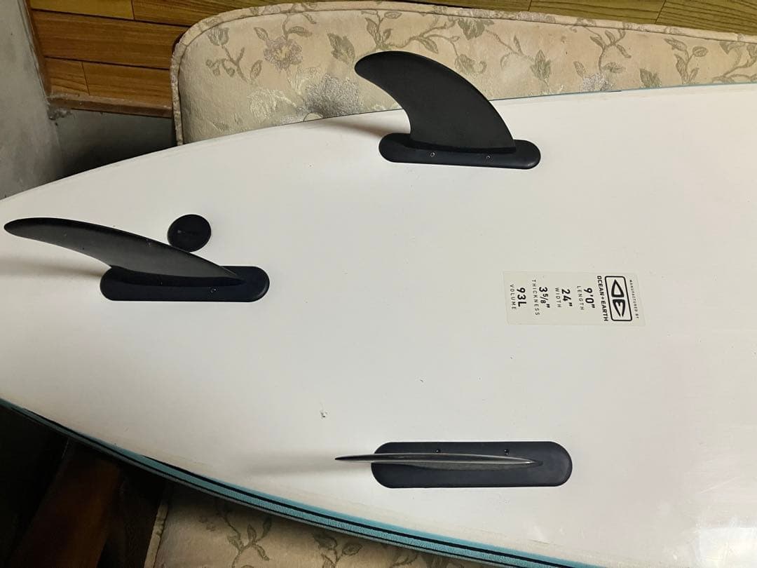 1月26日まで　OCEAN + EARTH ロングボード 水色　290cm