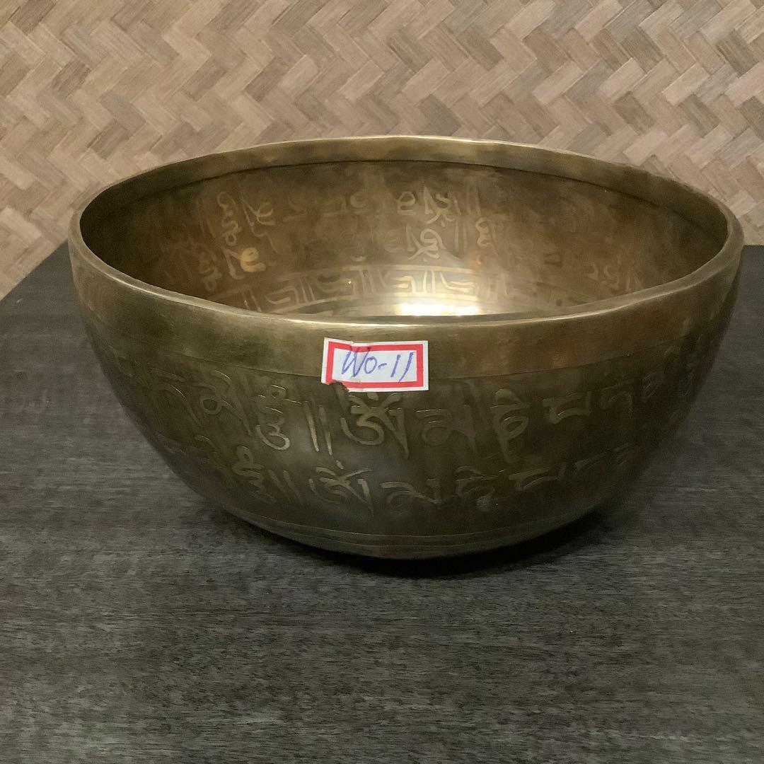 no11 チベット産 シンギングボウル 新品 チベタンボウル 22cm