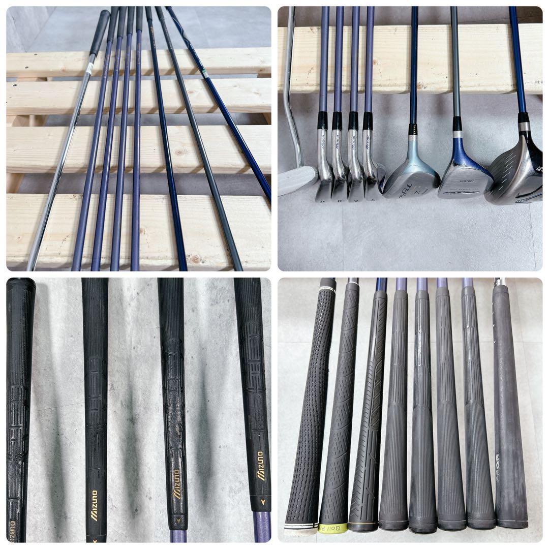 X800 ミズノ 他 レディース ゴルフ クラブ セット 9点 マンシングウェア