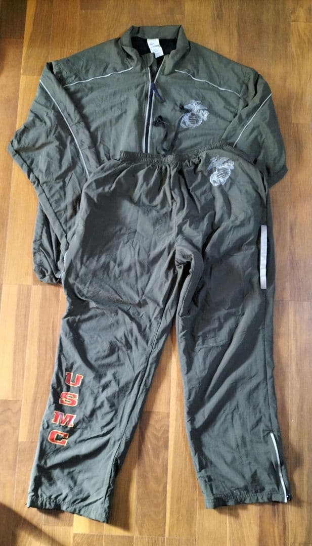 米軍放出品　US MARINE　ランニングウェア　パンツセット　米軍実物
