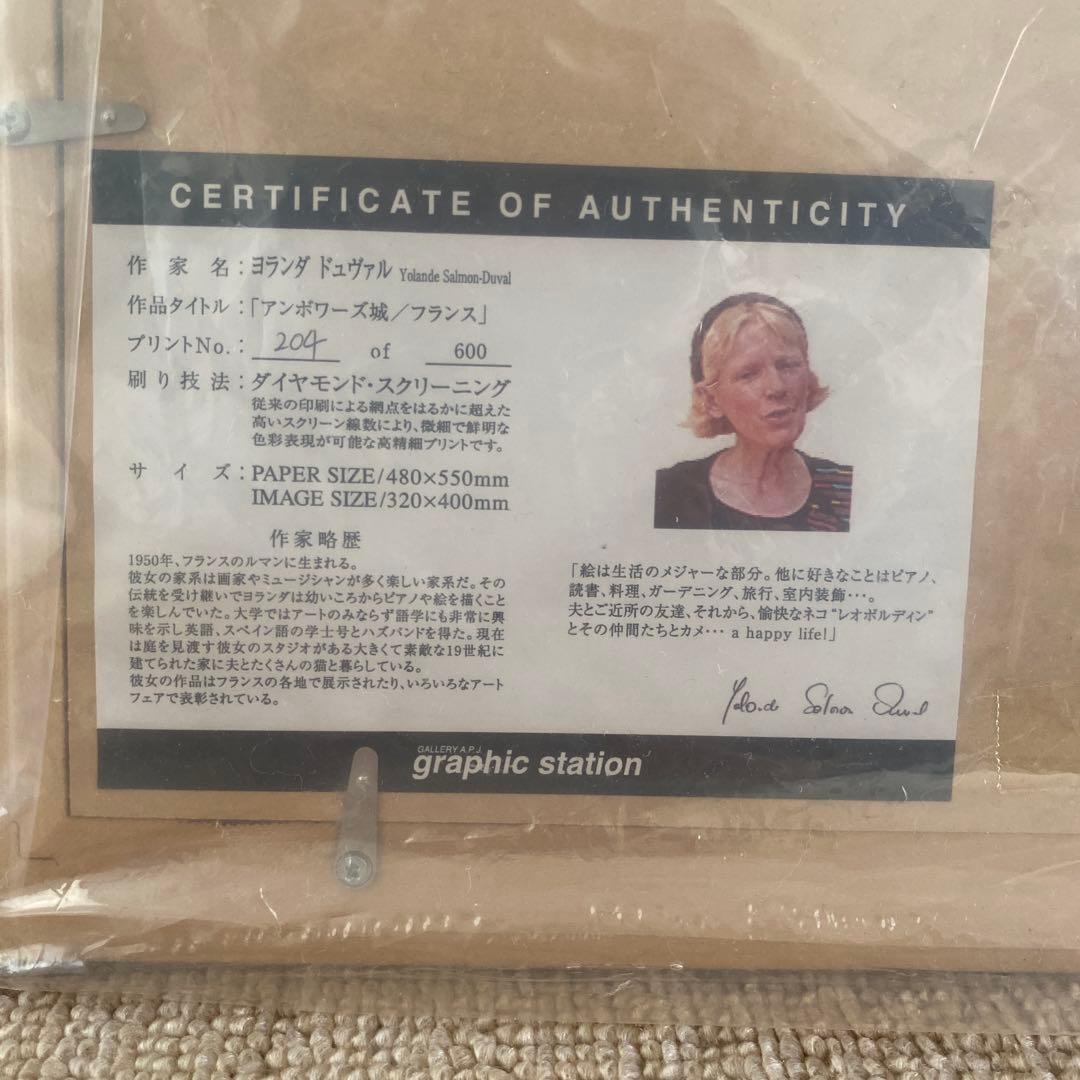 ヨランダ・サロモン・ドュヴァル 風景 夏 ホリデー アンボワーズ城