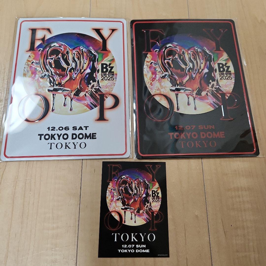 B'z FYOP　メモリアルプレート　東京ドーム　ステッカー　グッズ
