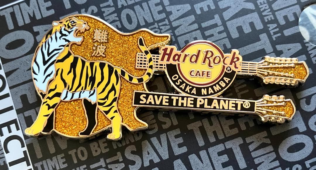 大阪難波【3点】ハードロックカフェ♥新規開店・オープニング・ピン＆虎＆プレート