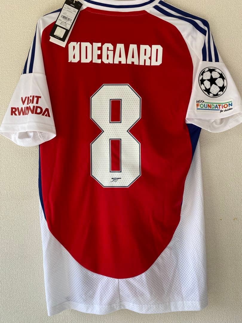 【正規品・タグ付き】　ウーデゴール　ユニフォーム　アーセナル　24/25 CL