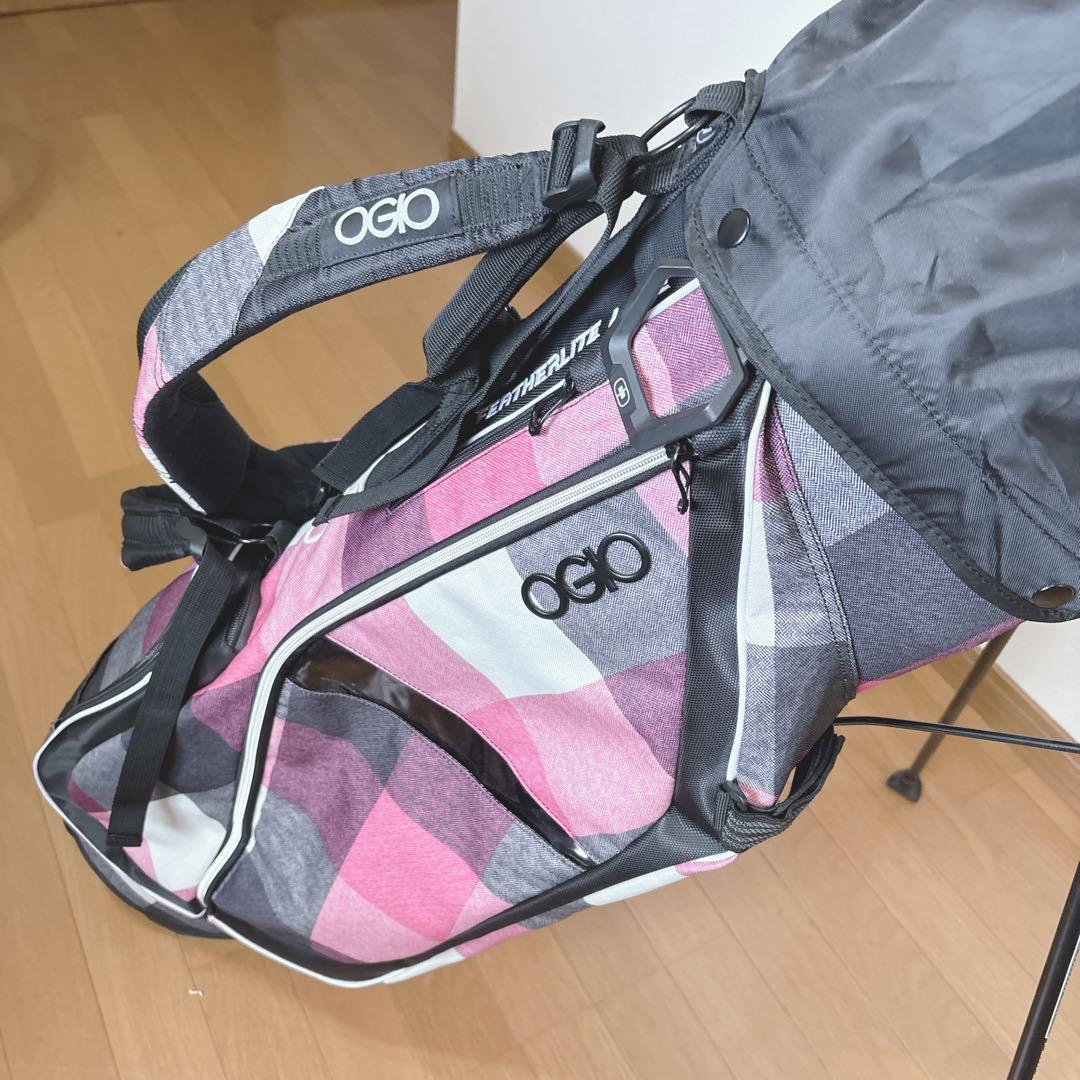 K414 OGO FEATHERLITE LUXE スタンドキャディバッグ 軽量