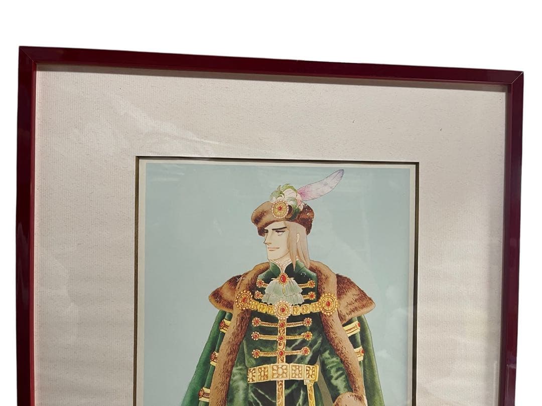 池田理代子「オルフェウスの窓」直筆サイン入 リトグラフ 額装