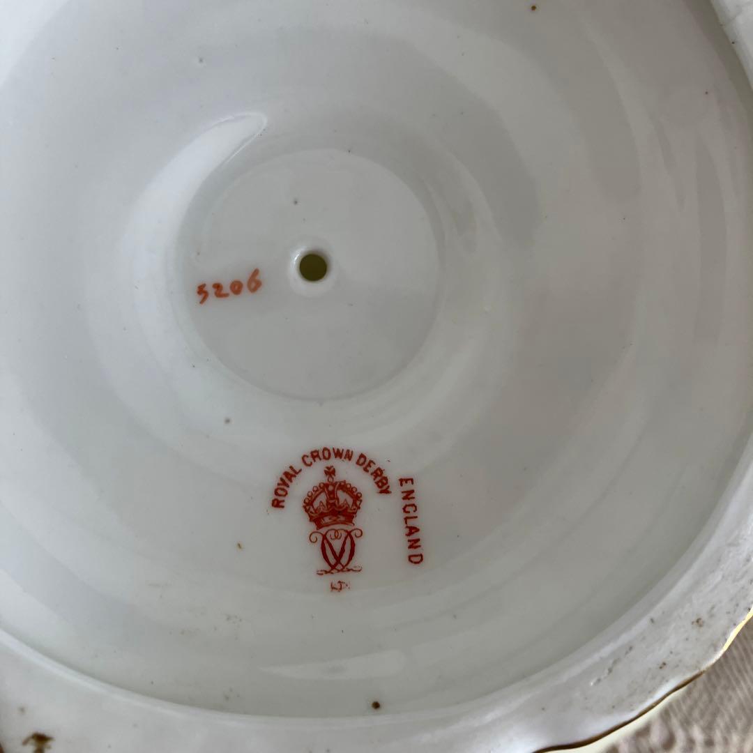 古ロイヤルクラウンダービー　薔薇のタッツァ