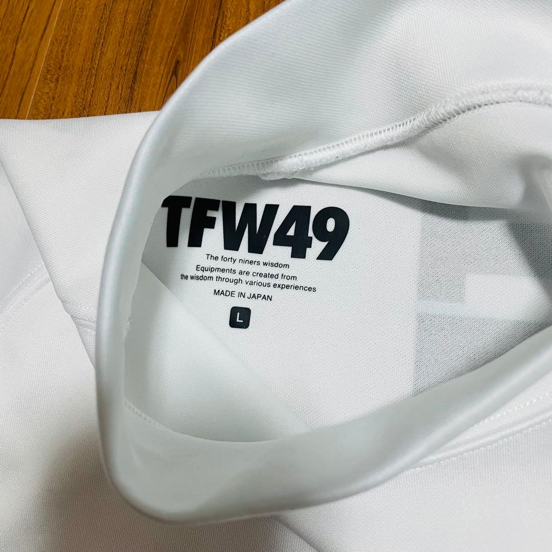TFW49 モックネック　長袖　ホワイト　L junhashimoto ゴルフ
