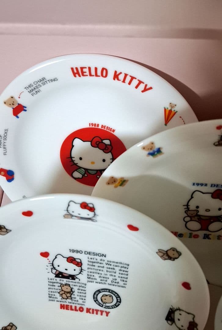 【希少レア】25th 25周年 ハローキティ ケーキ皿&カップ 10点セット