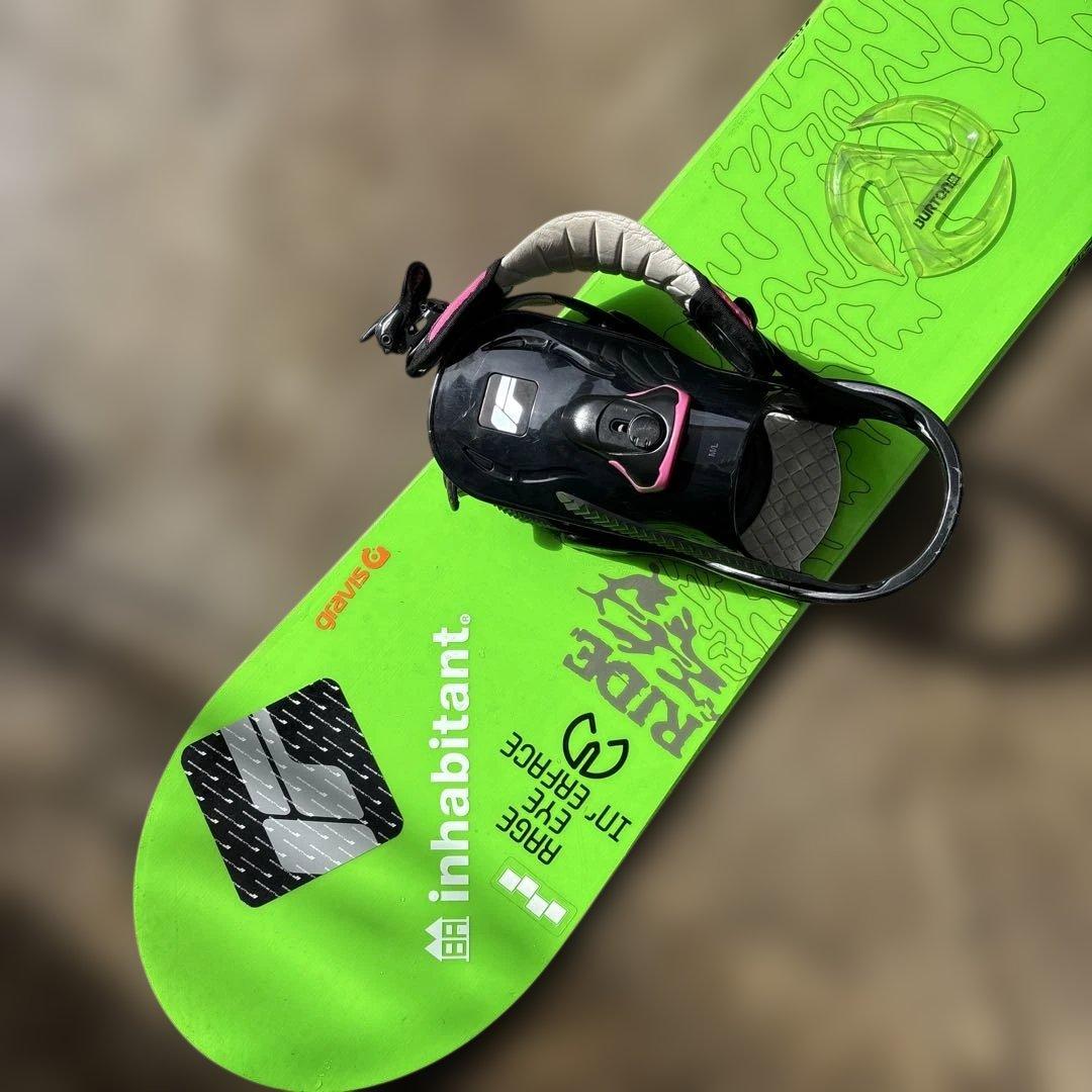 gravis FSQ スノーボード ビンディング付き