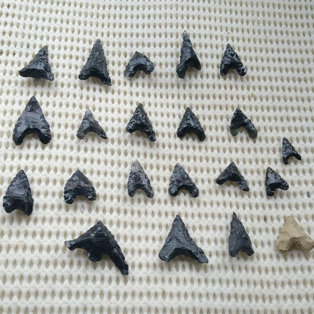 ハート ハート♡な 石器　 292 石鏃　黒曜石　サヌカイト　頁岩