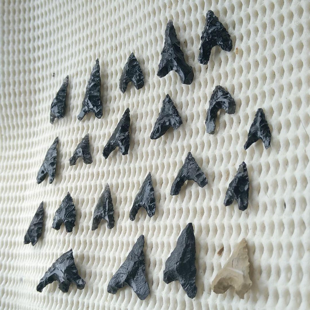 ハート ハート♡な 石器　 292 石鏃　黒曜石　サヌカイト　頁岩
