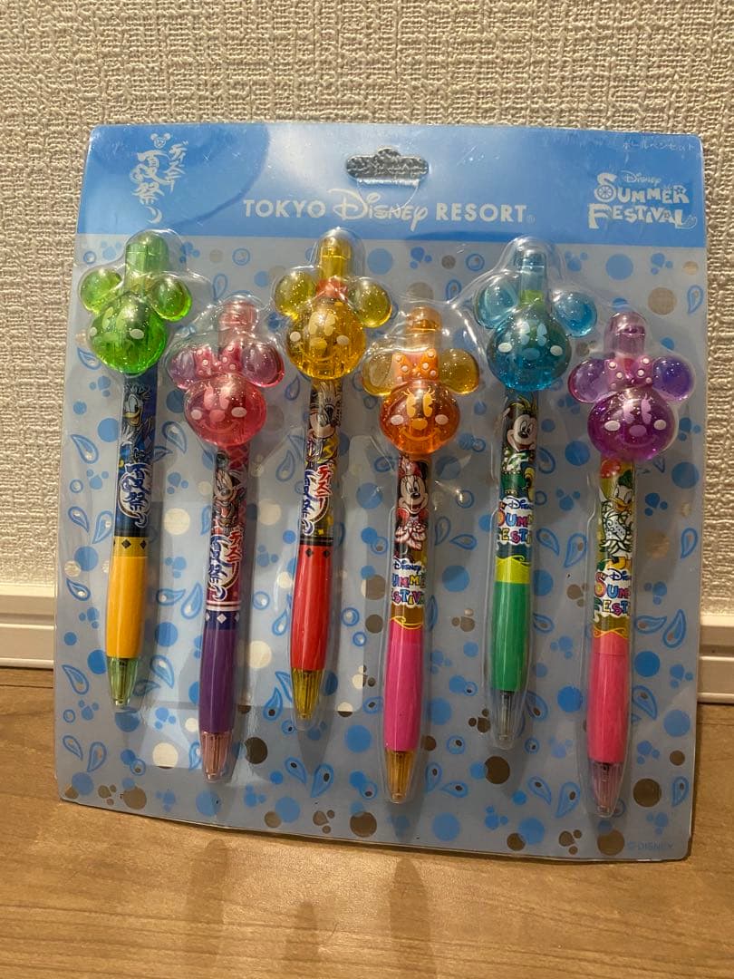 東京ディズニーリゾート ボールペンセット 6本 ミッキー型 サマーフェスティバル