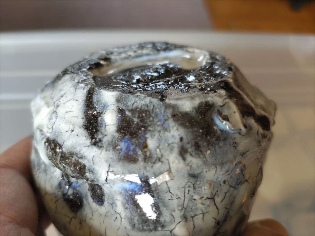 塚本治彦 粉ひき　とっくり　共箱　布　粉引　徳利