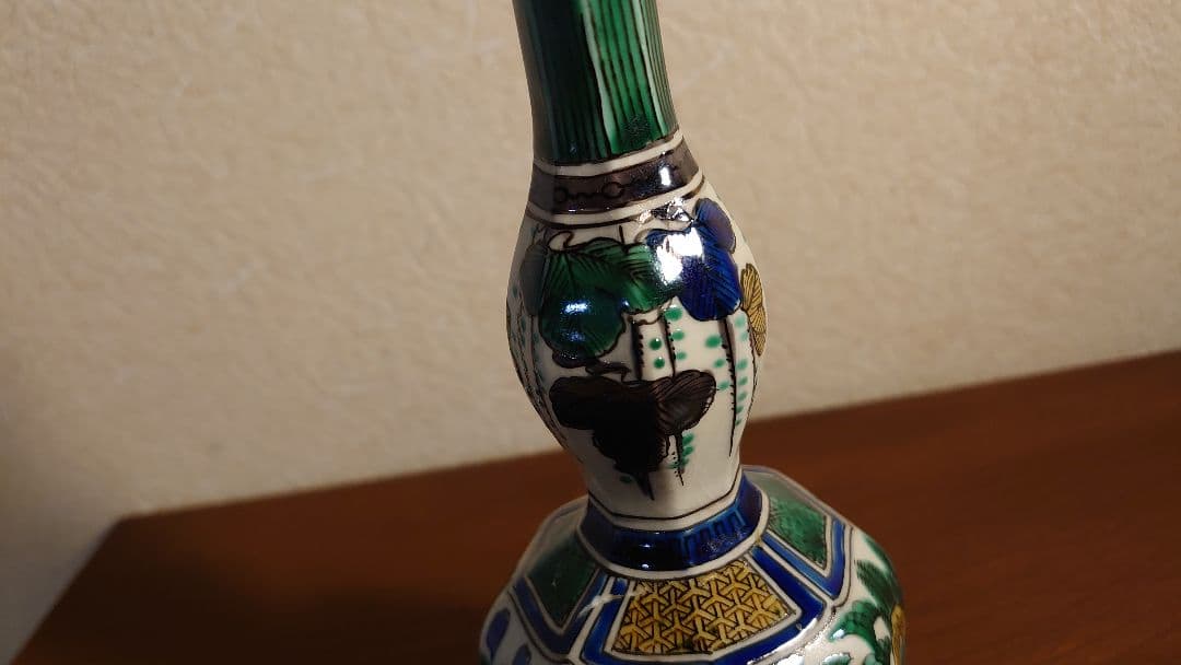 古九谷　九谷焼　吉田屋　青九谷　山水　蔵出し　１客