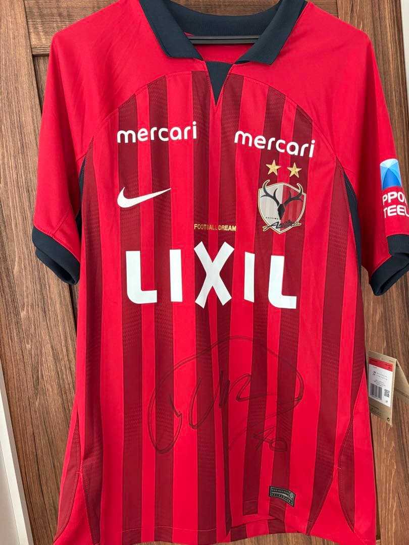 鹿島アントラーズ　鈴木優磨選手　サイン入りユニフォーム　Lサイズ