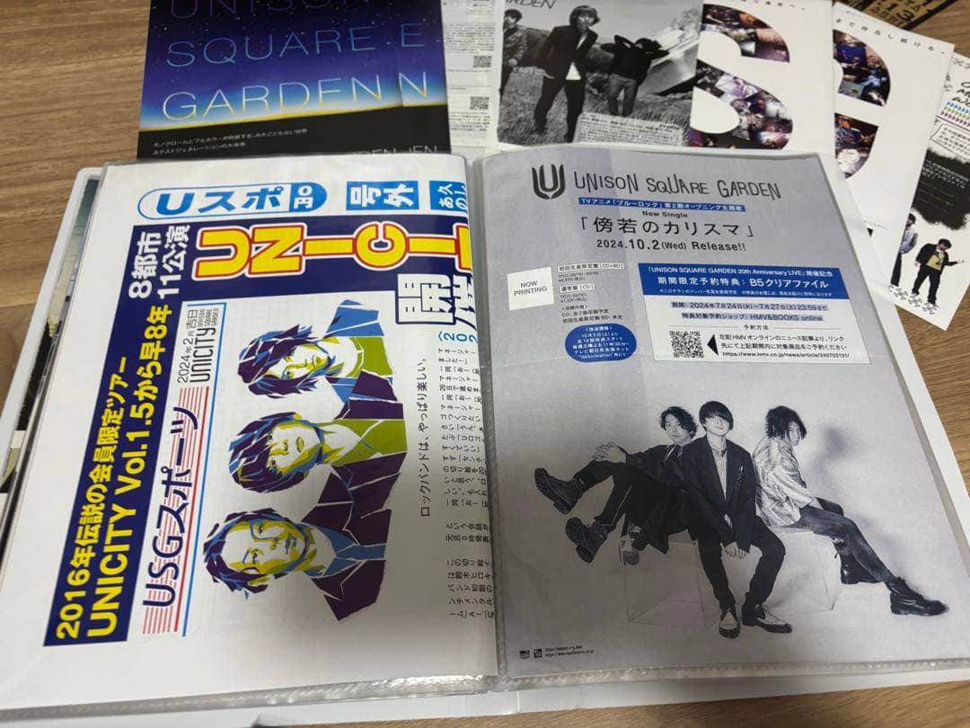 UNISON SQUARE GARDEN フライヤー 会報 まとめ