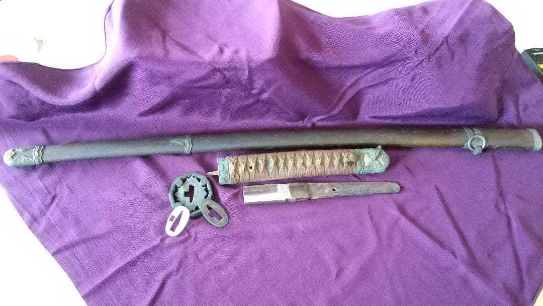 旧日本陸軍・菊紋入り軍刀拵え