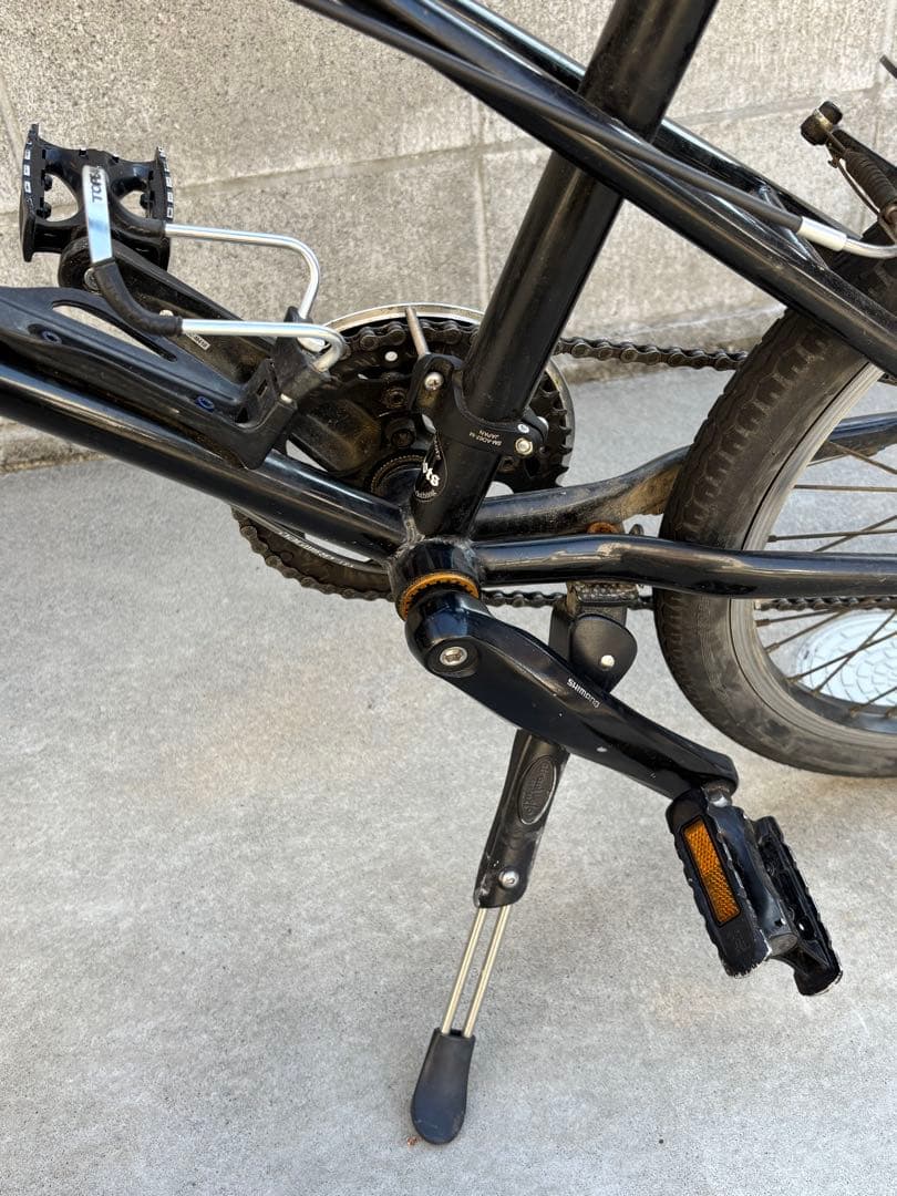 ミニ自転車 黒 バスケット付き