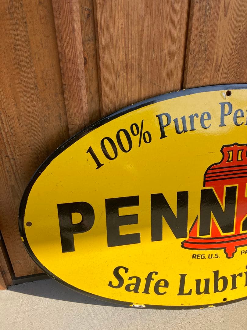 PENNZOIL ペンズオイル　ビンテージ看板