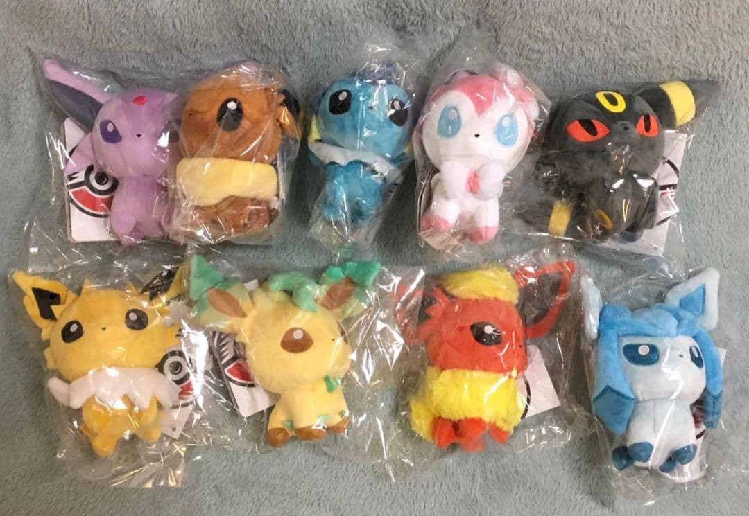 ★新品★ポケモンドールズ　ぬいぐるみ　ブイズ 9種コンプセット 海外ポケセン