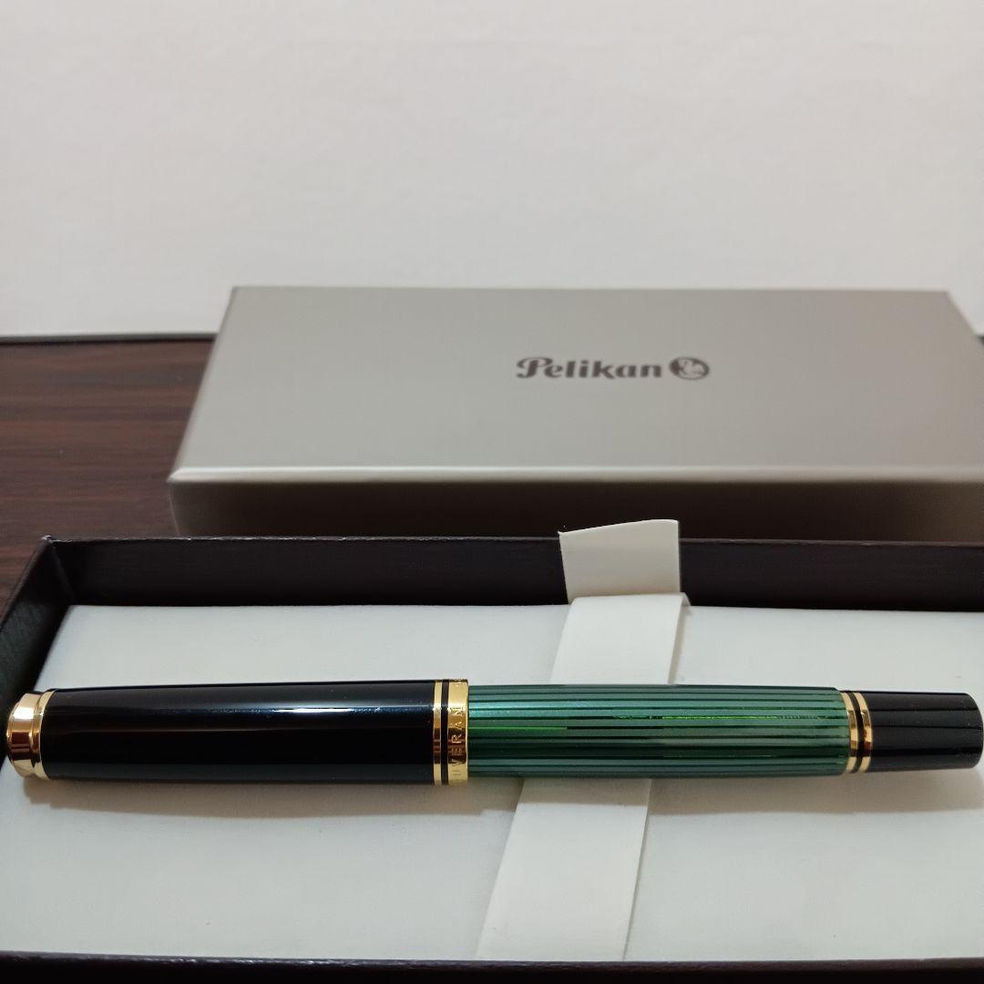 10-1　専用　Pelikan 万年筆 スーべレーン M800 緑縞 F 18k