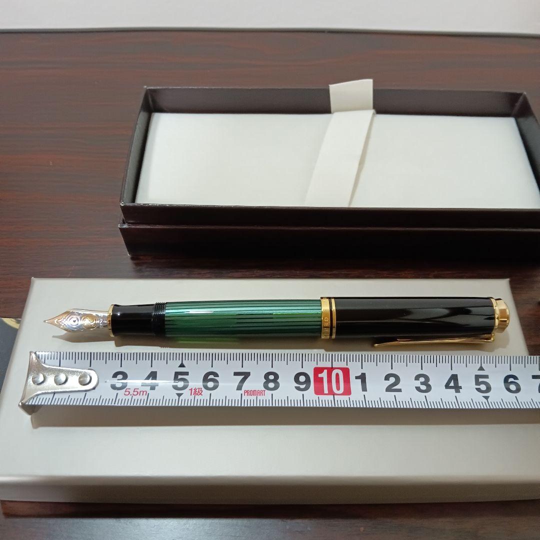 10-1　専用　Pelikan 万年筆 スーべレーン M800 緑縞 F 18k