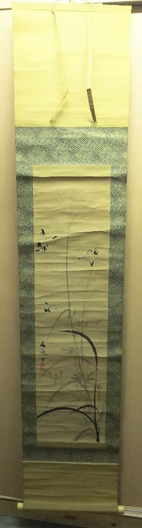 掛け軸　蝶　二重箱