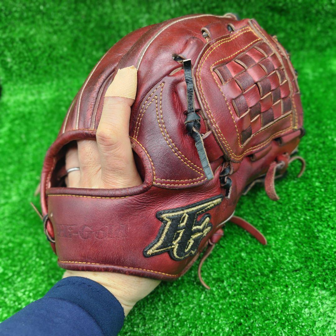 野球グローブ　一般硬式グラブ　ハイゴールド