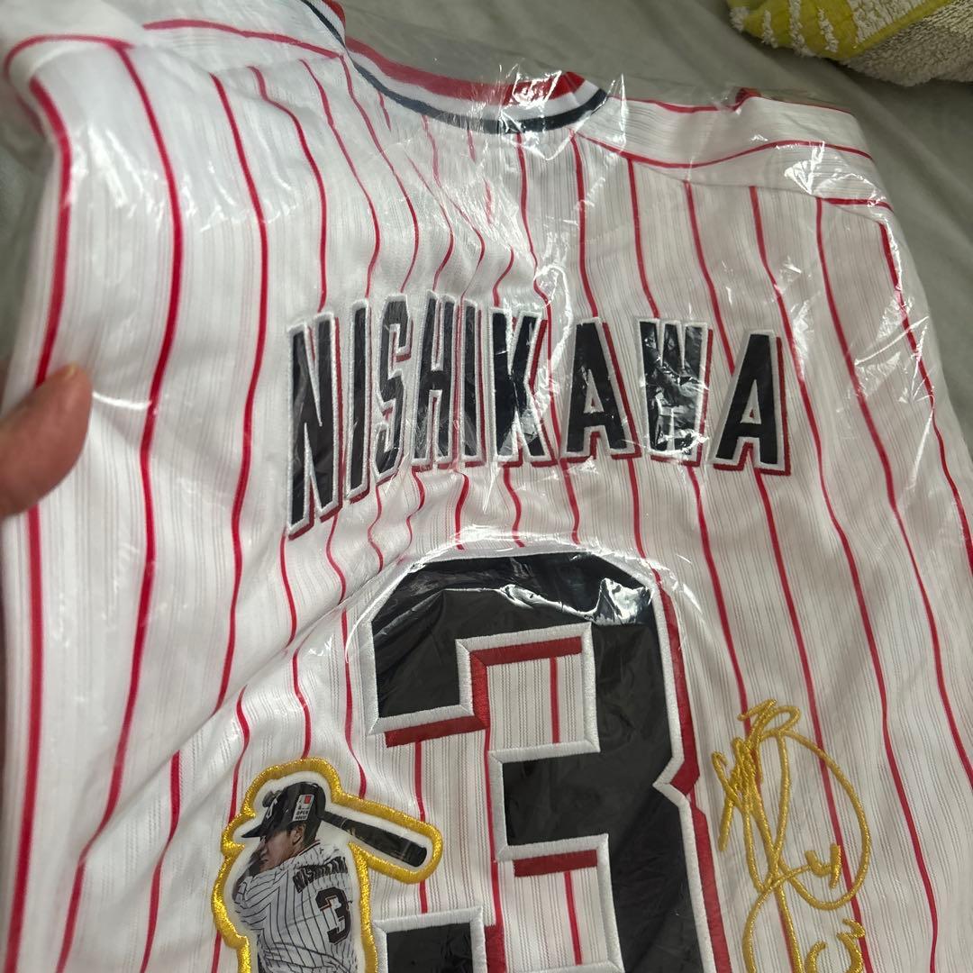 1500試合記念　ヤクルト　西川遥輝　ユニフォーム　1500games 記念ユニ