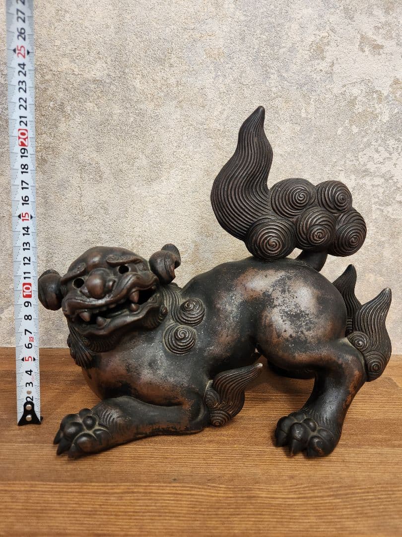 狛犬　獅子　備前焼　古備前　骨董品　置物　インテリア