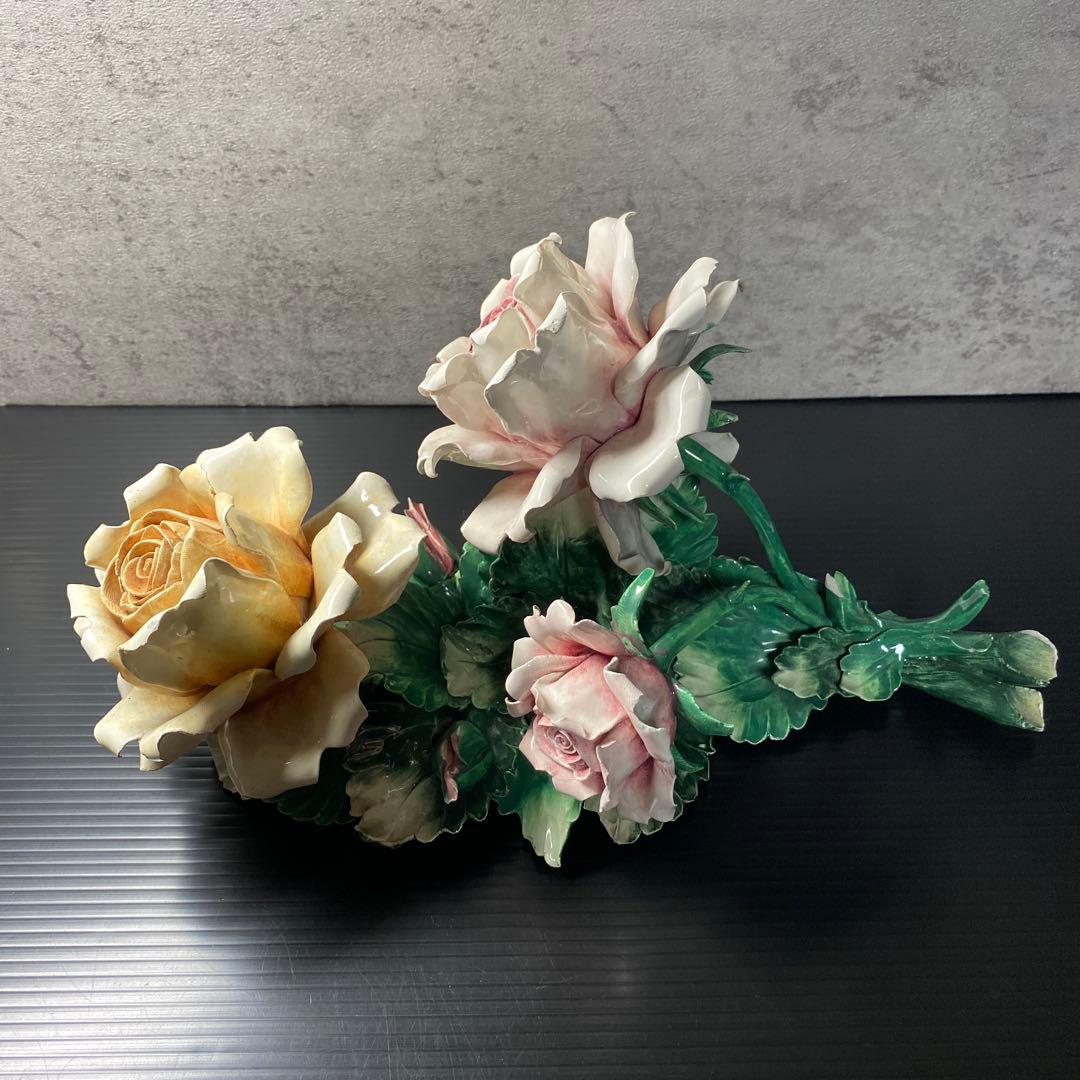 カポディモンテ　イタリア　陶花　アンティーク