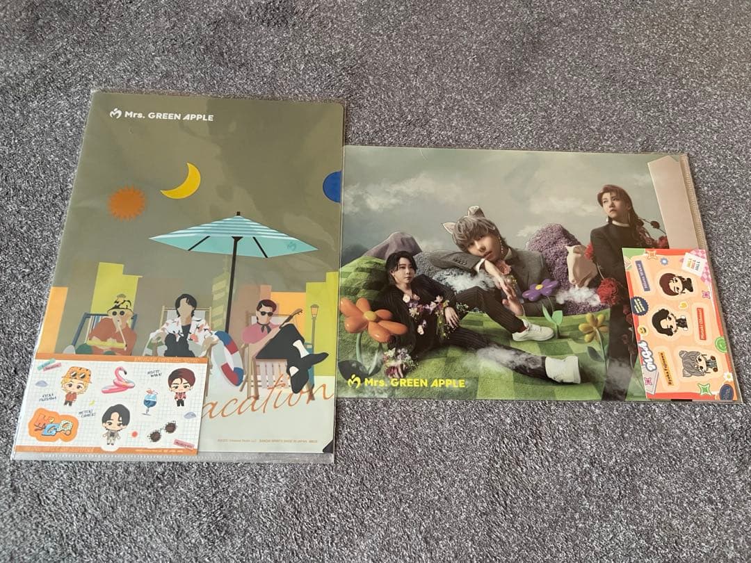 ミセスグリーンアップル 一番くじ A賞大森元貴 H賞 クリアファイル&ステッカー