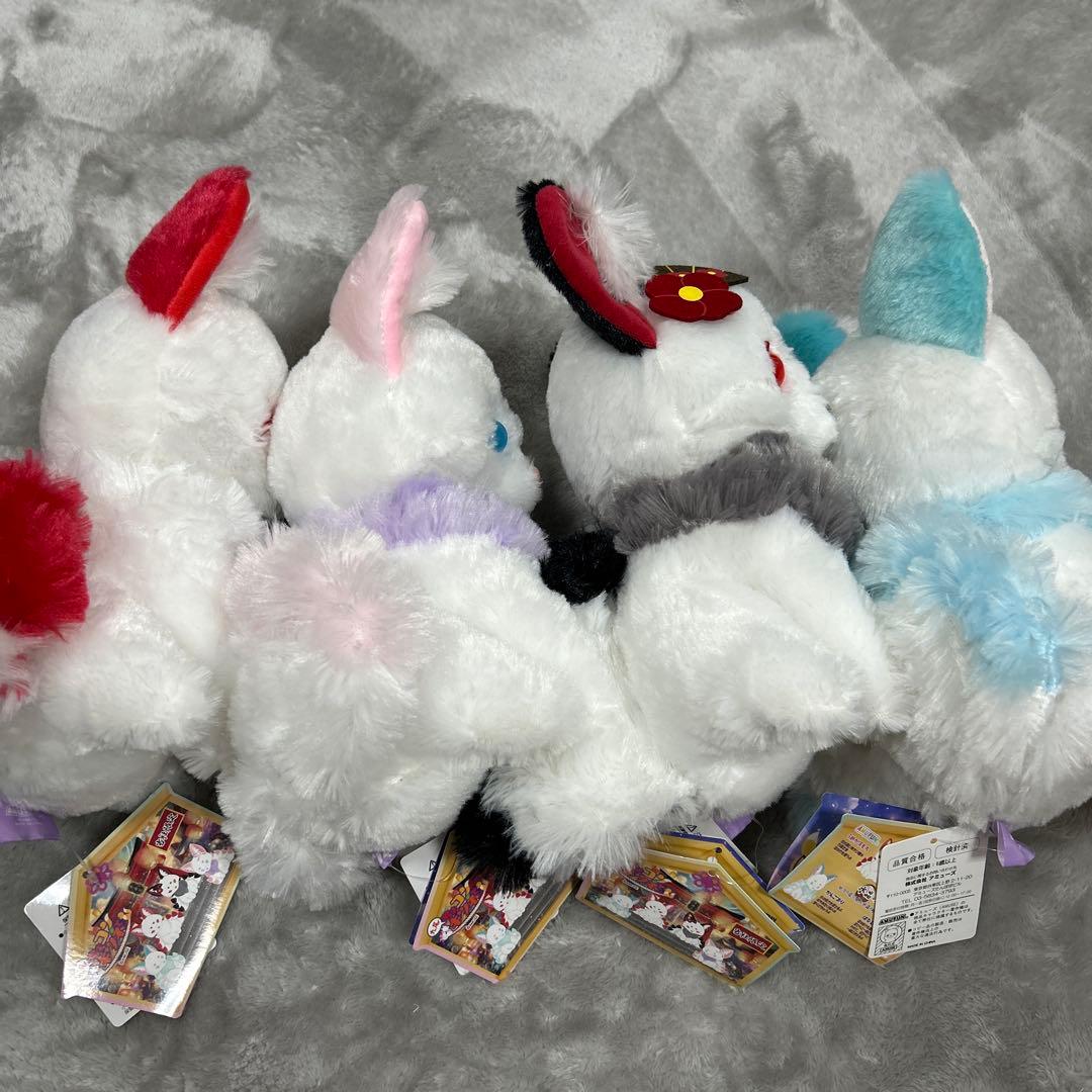 ちょコンとキツネ九尾 水晶の瞳　うめがえもち　よふね　かんごおり　はなびらもち