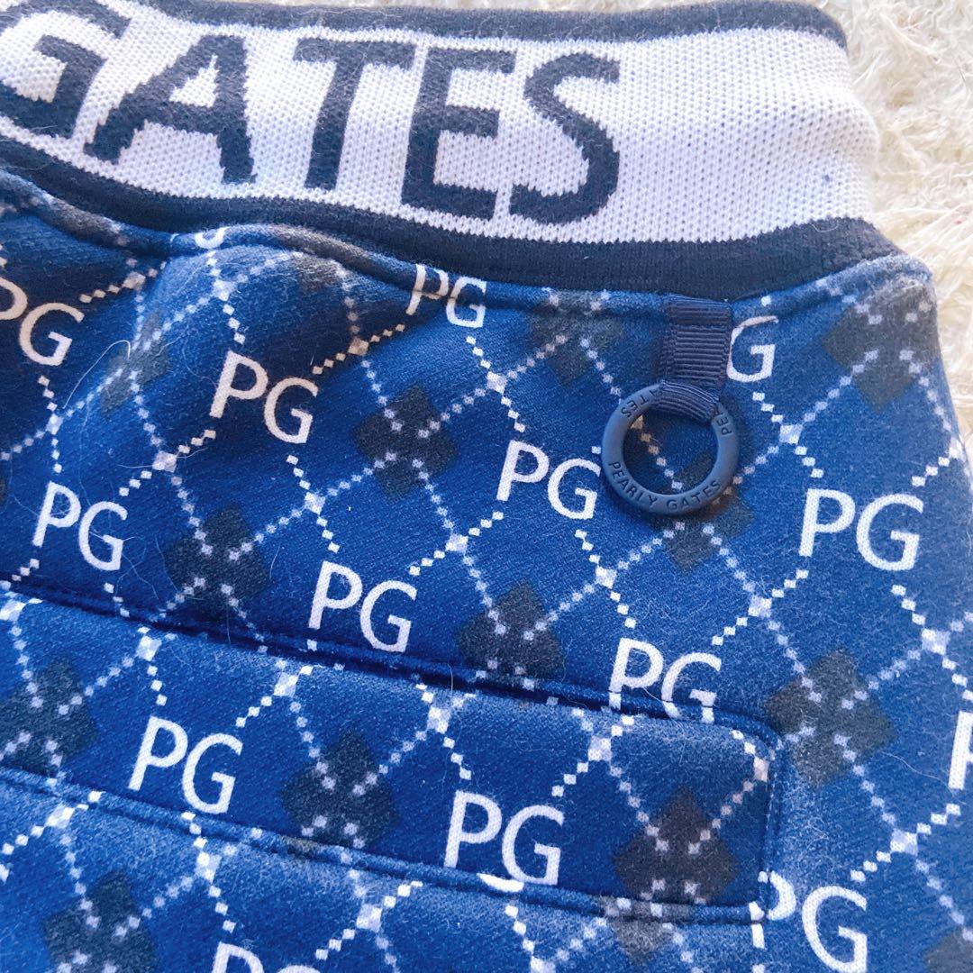 パーリーゲイツ　近年モデル　アーガイル　PGロゴ　セットアップ　ゴルフウェア　M