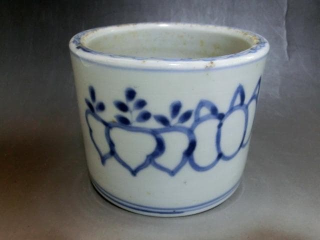 火入れ■染付蕪の図 古伊万里(江戸後期～明治期)香炉 火器 古美術時代物骨董品■